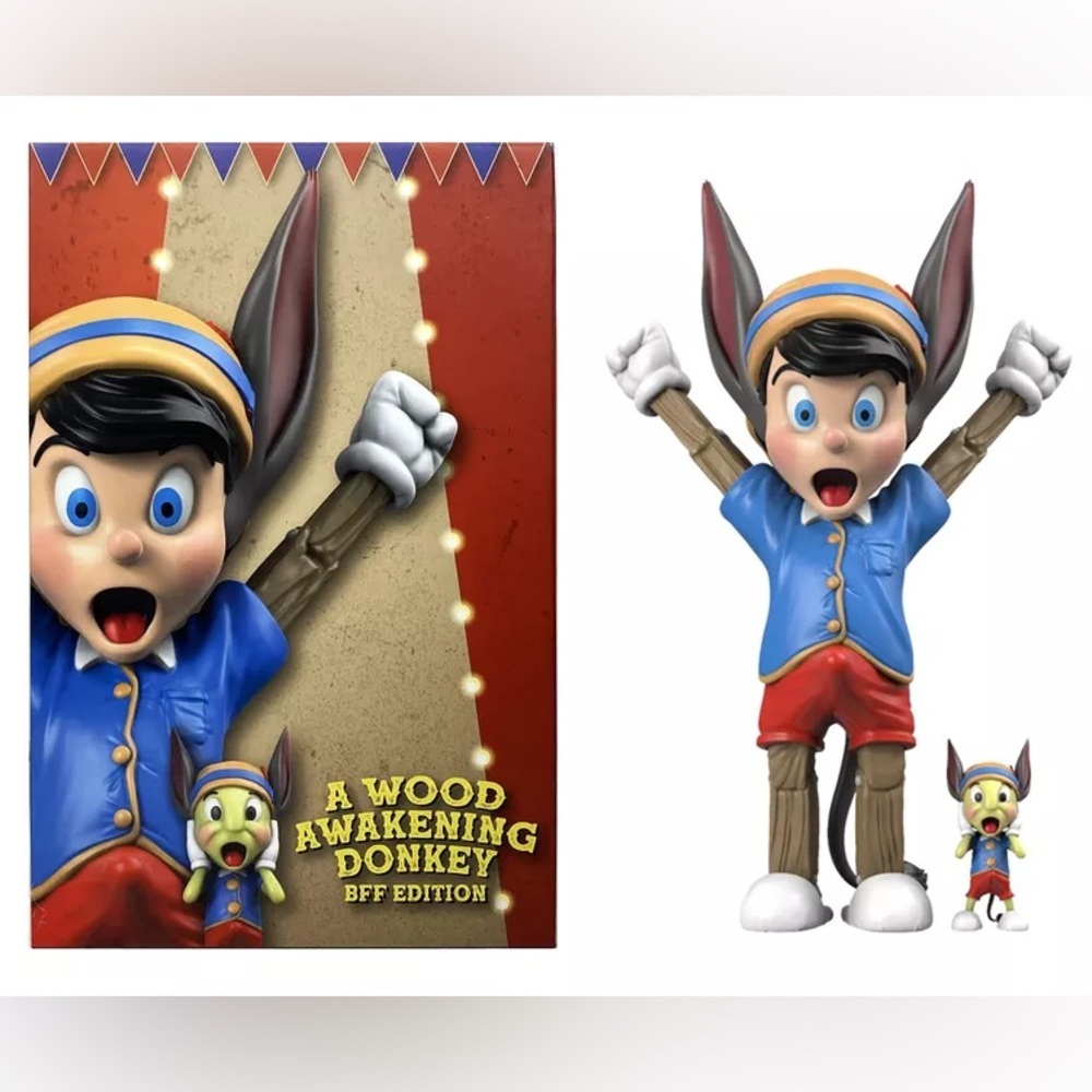 Juce Gace Mighty Jaxx A Wood Awakening Donkey (BFF Edition) Vinyl Figure Set